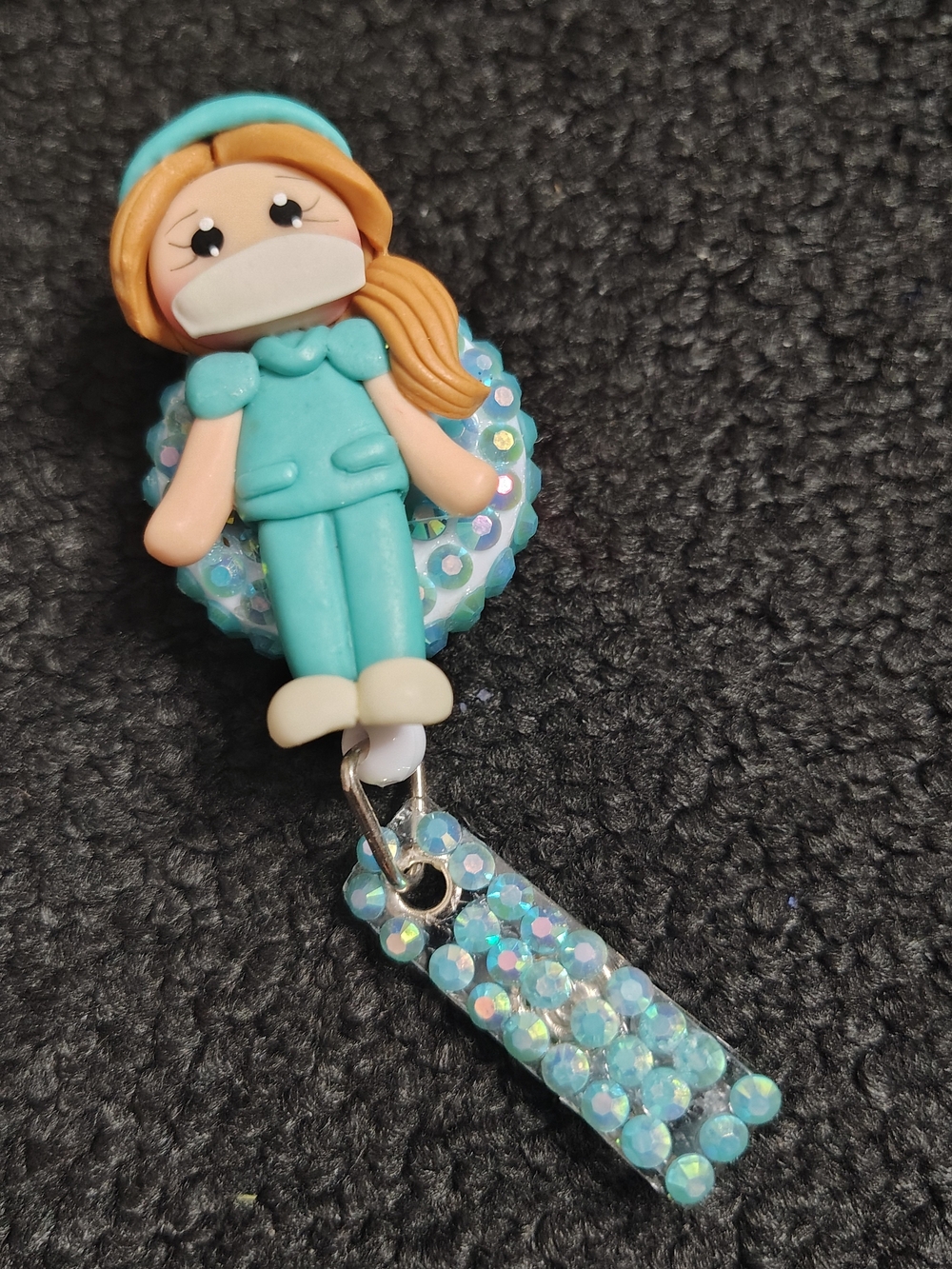 Nurse Retractable Badge Reel Cute Nursing Assistant Work Id Holder